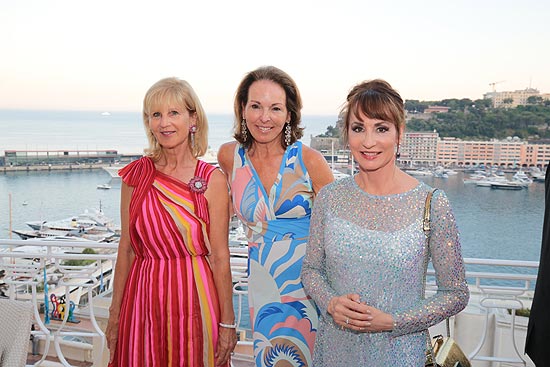 Helga Piaget, Elisabeth Muhr, Anna Maria Kaufmann beim Sheba Medical Event Monaco  ©Fotos: Costi Moiceanu
